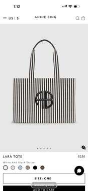 Anine Bing Lara Tote bag brand new. “dust bag included “